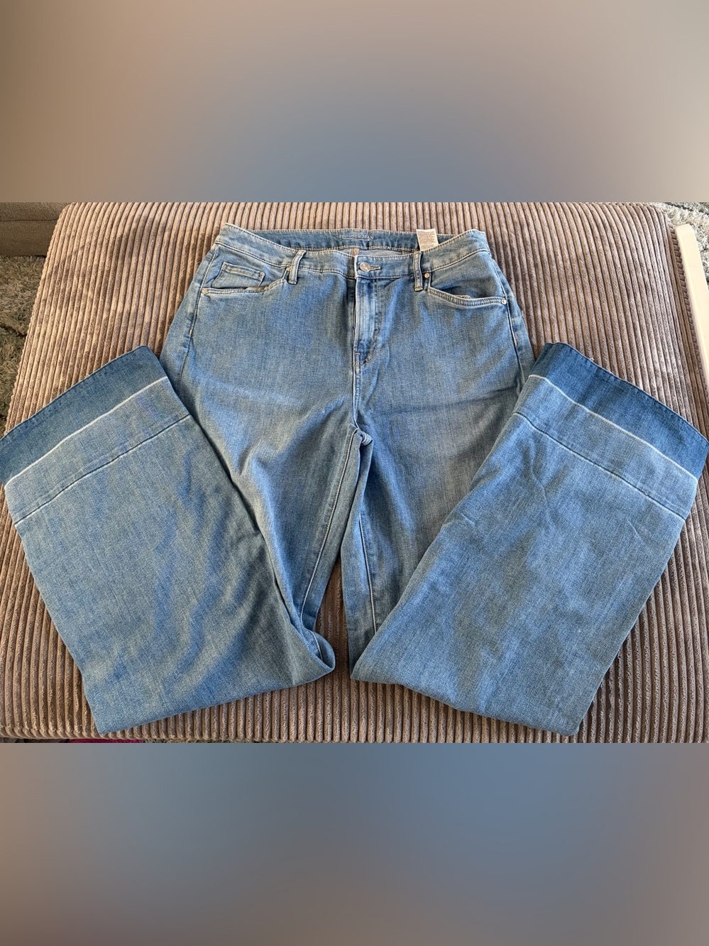 Chico's Light Blue Women's Flare Wide Leg Jeans